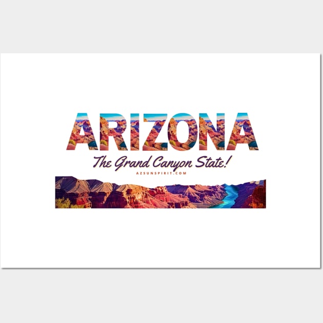 Arizona Sun Spirit Grand Canyon State Theme Shirt Wall Art by Arizona Sun Spirit